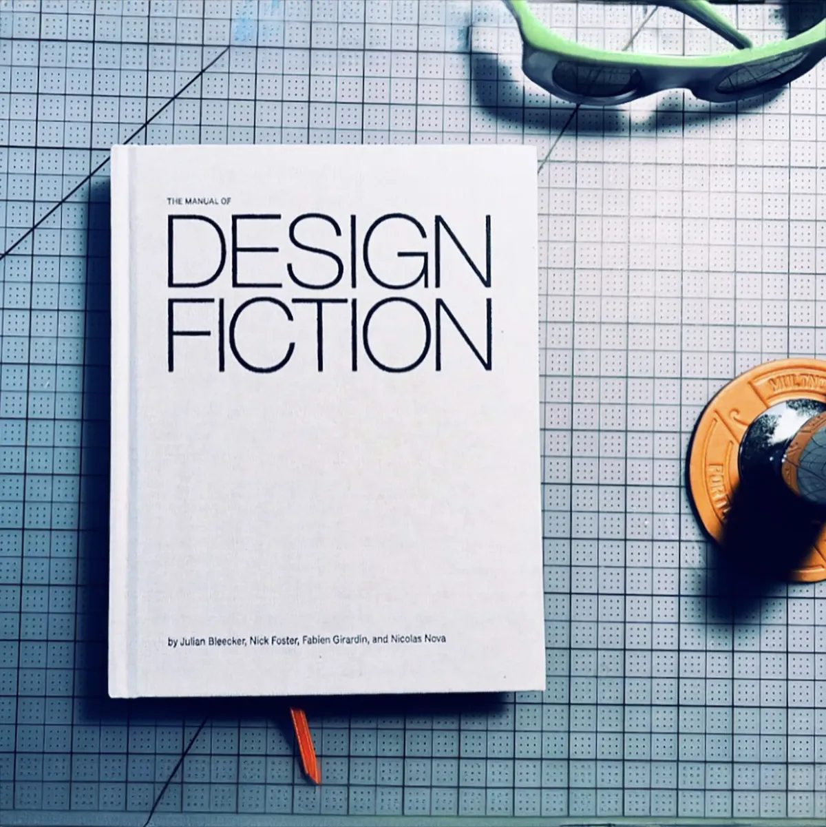 A photo from or of the book The Manual of Design Fiction (Hardcover) by Julian Bleecker